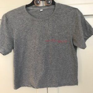 FLETCH NO TRANQUILO Cropped GreyTEE